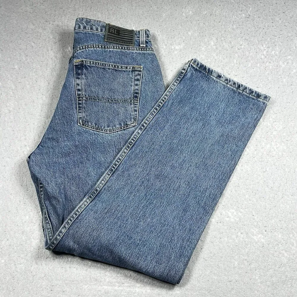 VTG Polo Jeans Co Ralph Lauren Mens 36 Medium Wash Classic Fit Straight Leg